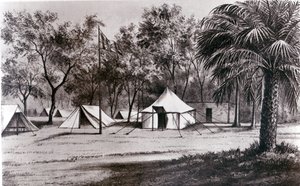 Kamp van Lord Wolseley in Korti door English School